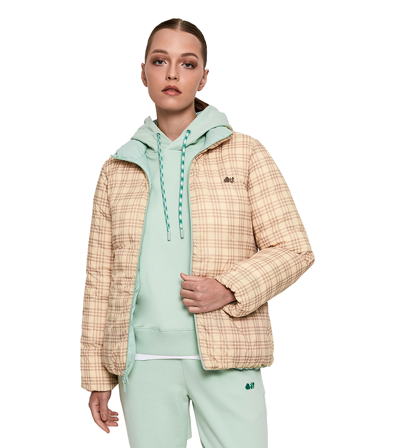 Reversible Puffer Jacket - Mint Green image number 3