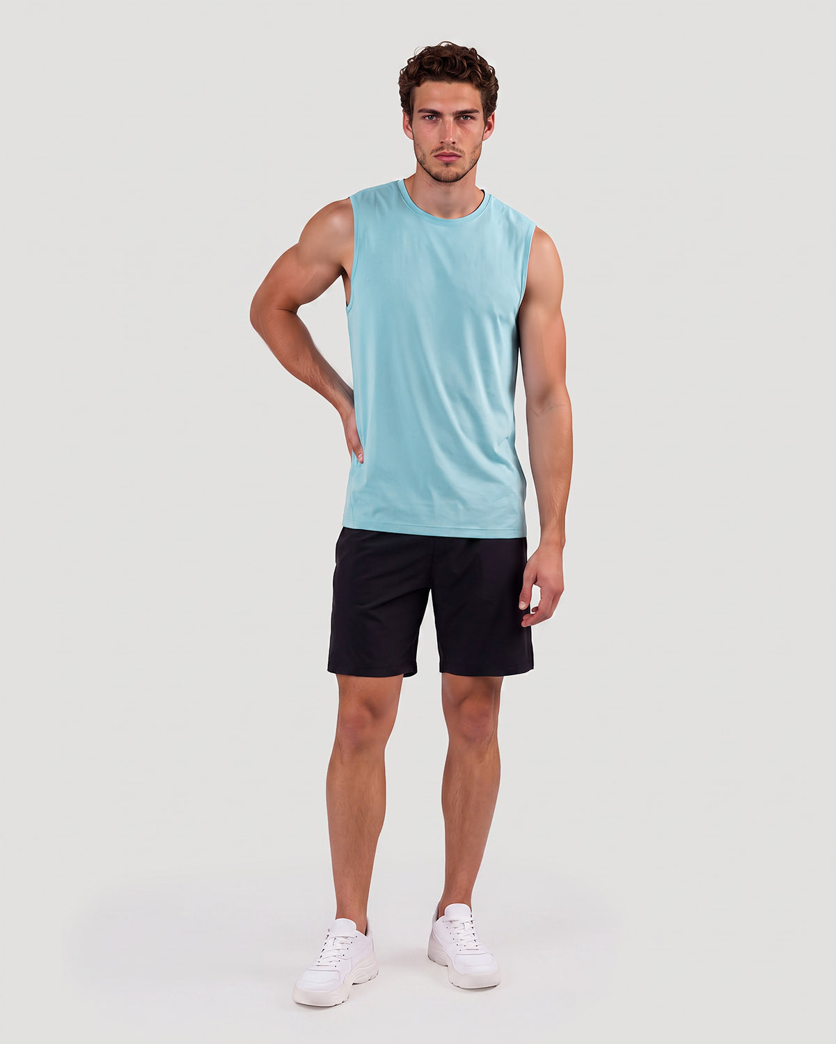 Men's Sleeveless T-Shirt - Forget Me Not image number 3