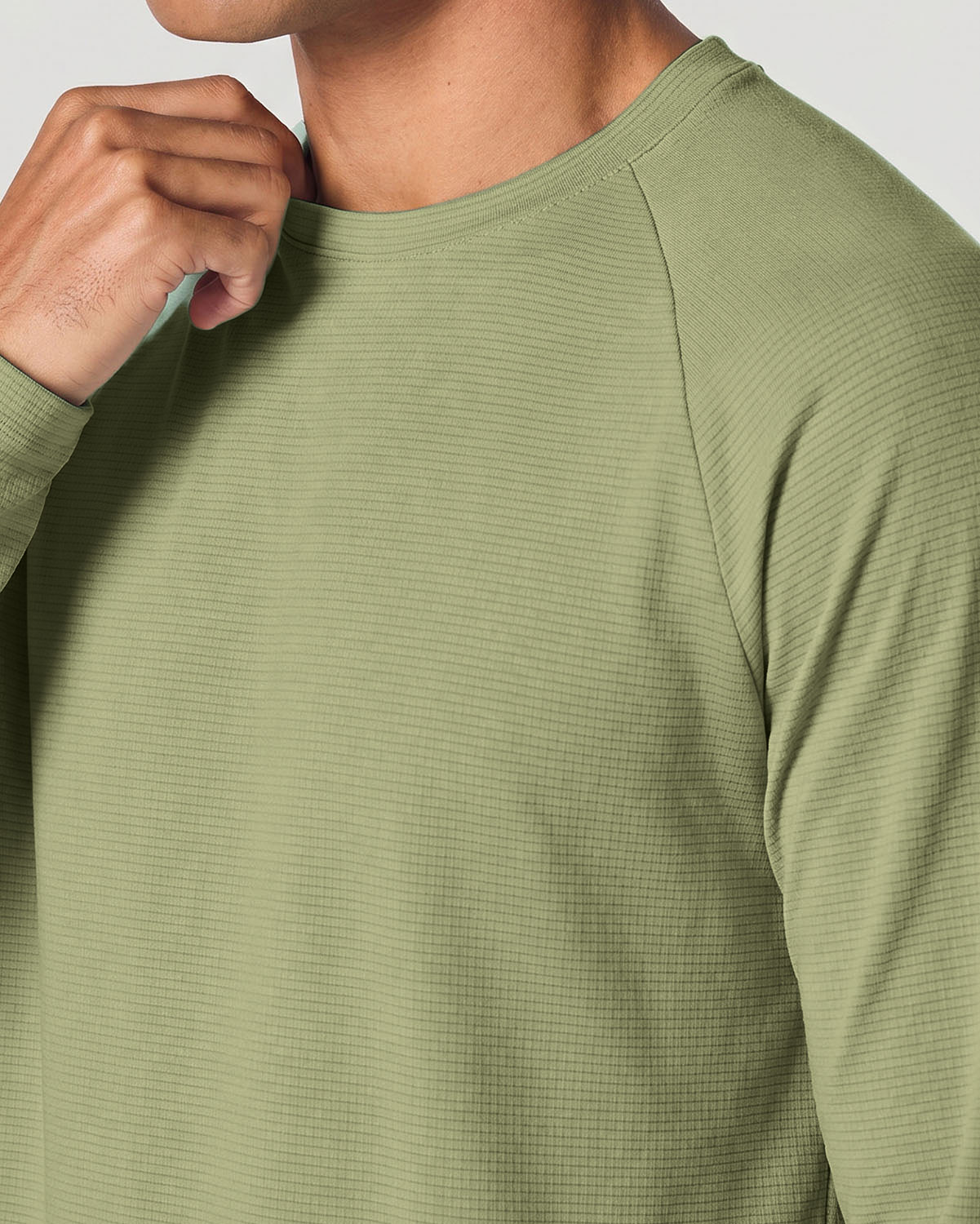 Men's Active Long Sleeve T-Shirt - Tea image number 4