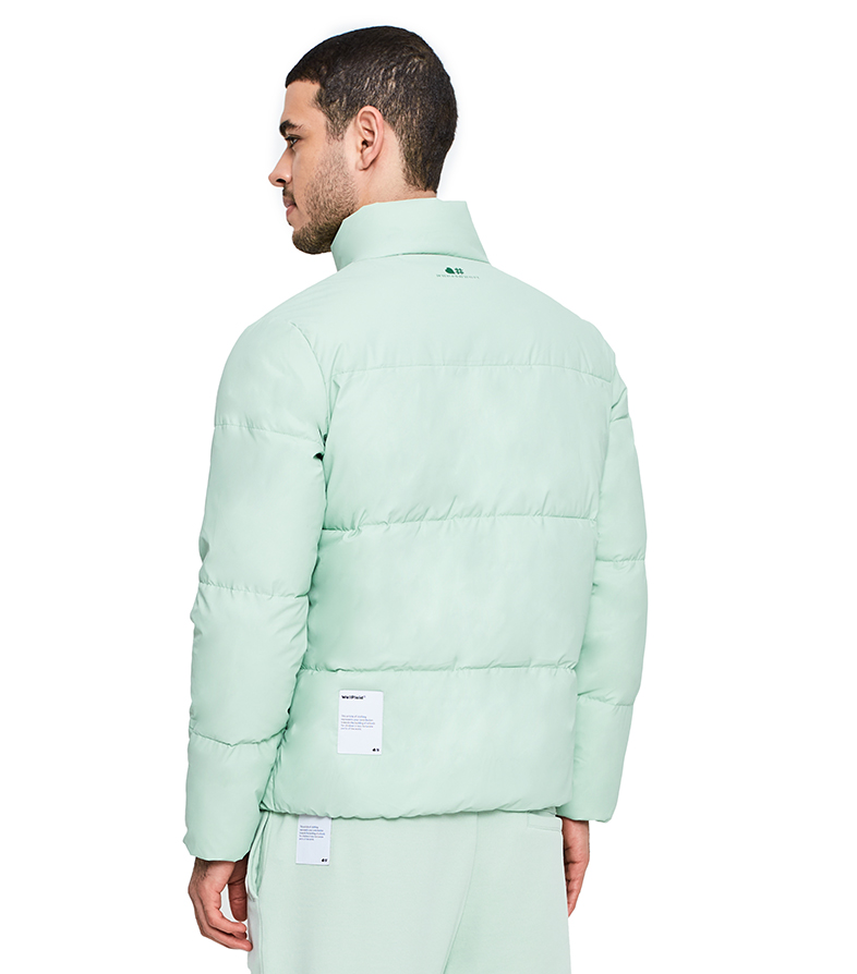 Reversible Puffer Jacket - Mint Green image number 4