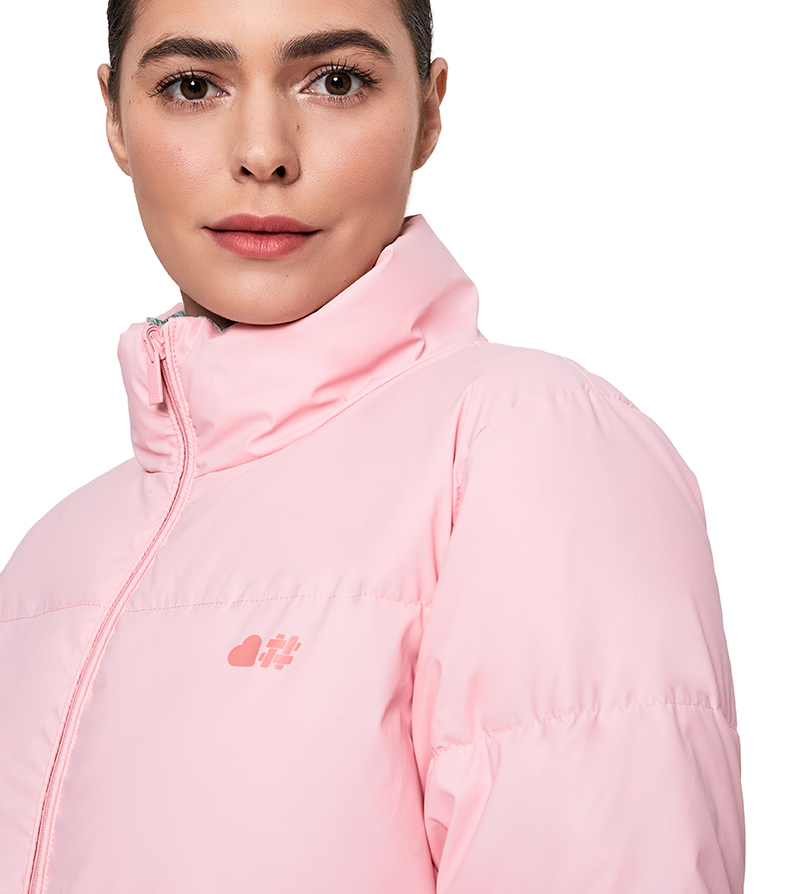 Reversible Puffer Jacket - Tickled Pink image number 7