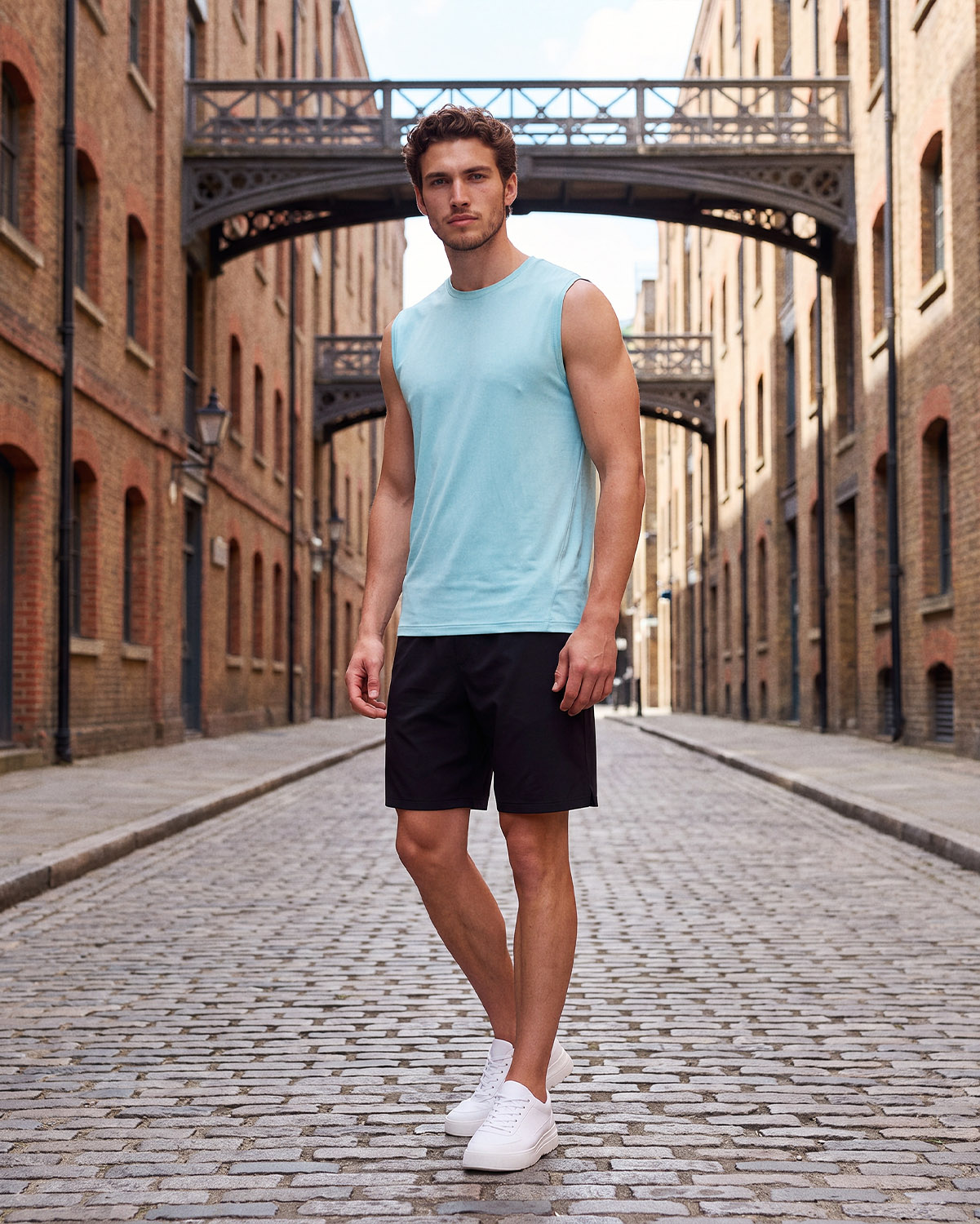 Men's Sleeveless T-Shirt - Forget Me Not image number 5