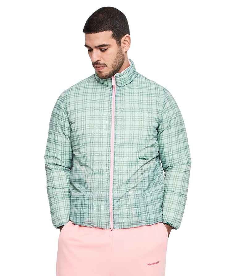 Reversible Puffer Jacket - Tickled Pink image number 7
