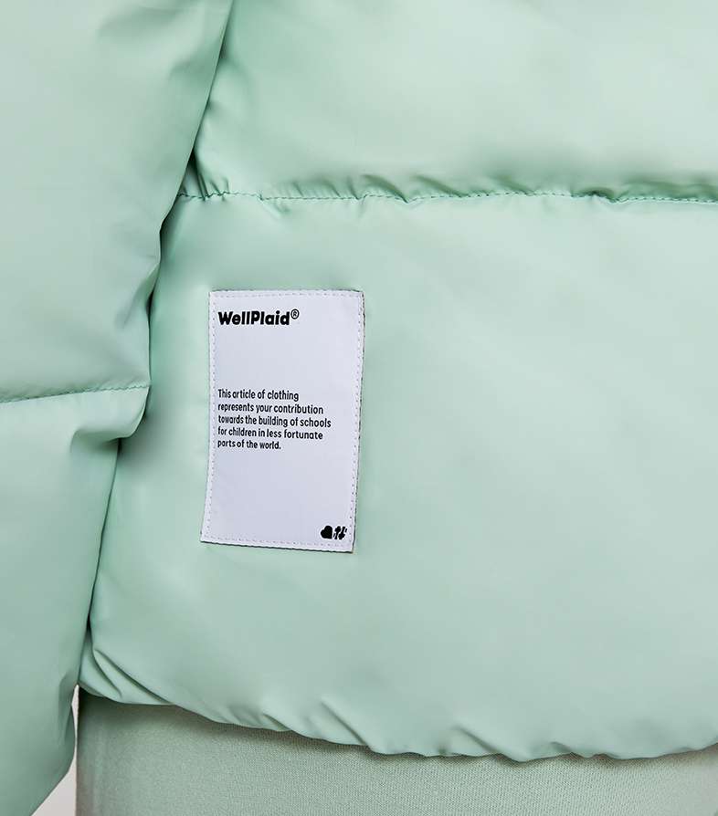 Reversible Puffer Jacket - Mint Green image number 8