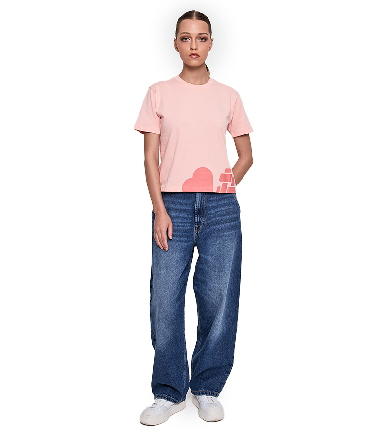 Cropped Tee - Tickled Pink image number 0
