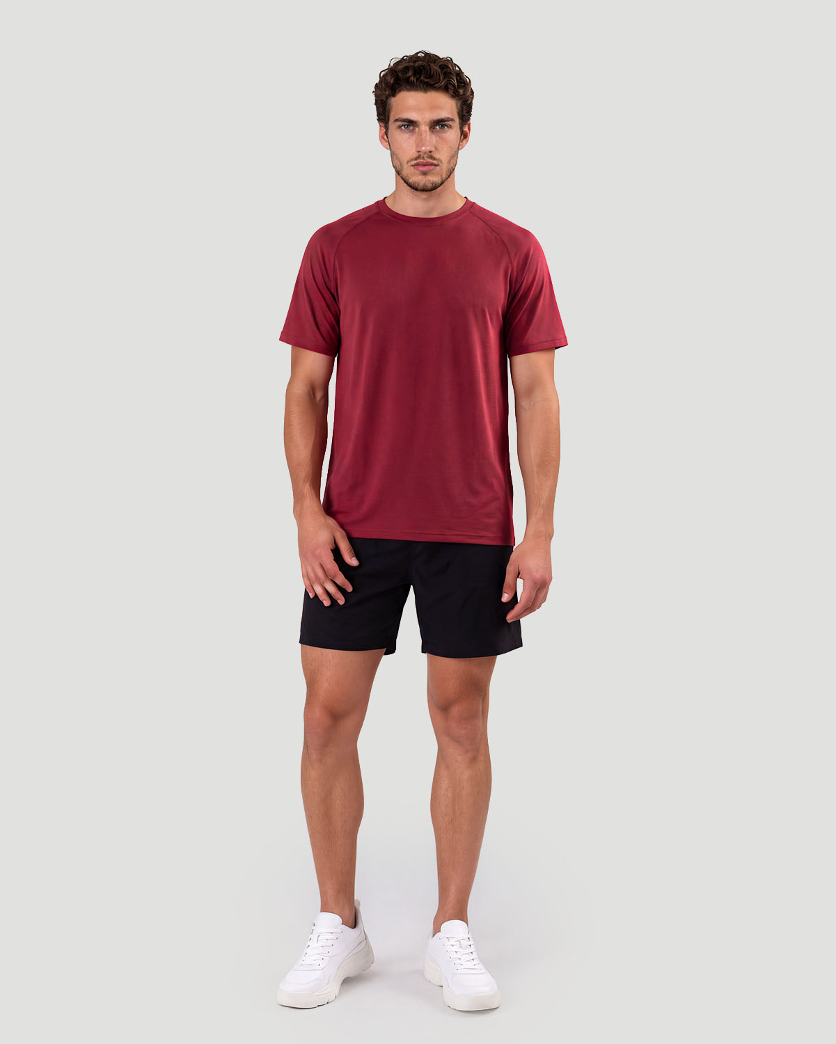Men's Training T-Shirt - Earth Red image number 3