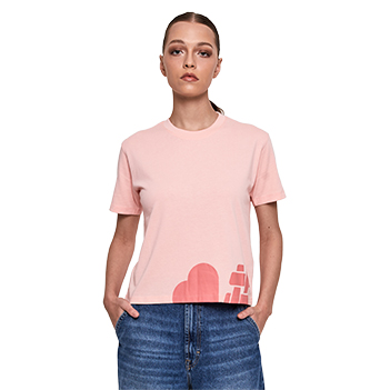 Cropped Tee - Tickled Pink