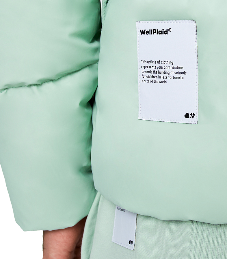 Reversible Puffer Jacket - Mint Green image number 7