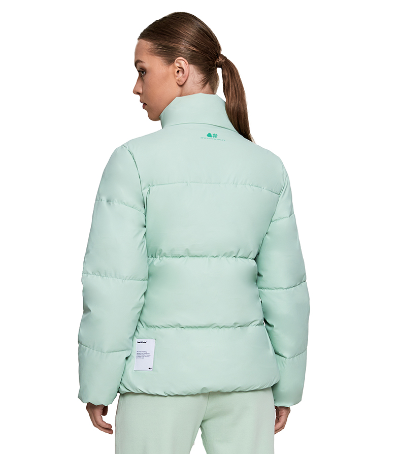 Reversible Puffer Jacket - Mint Green image number 5