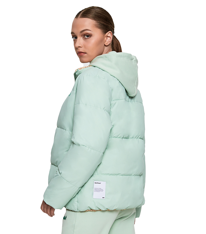 Reversible Puffer Jacket - Mint Green image number 2