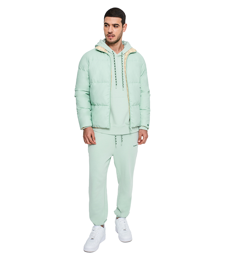 Reversible Puffer Jacket - Mint Green image number 1